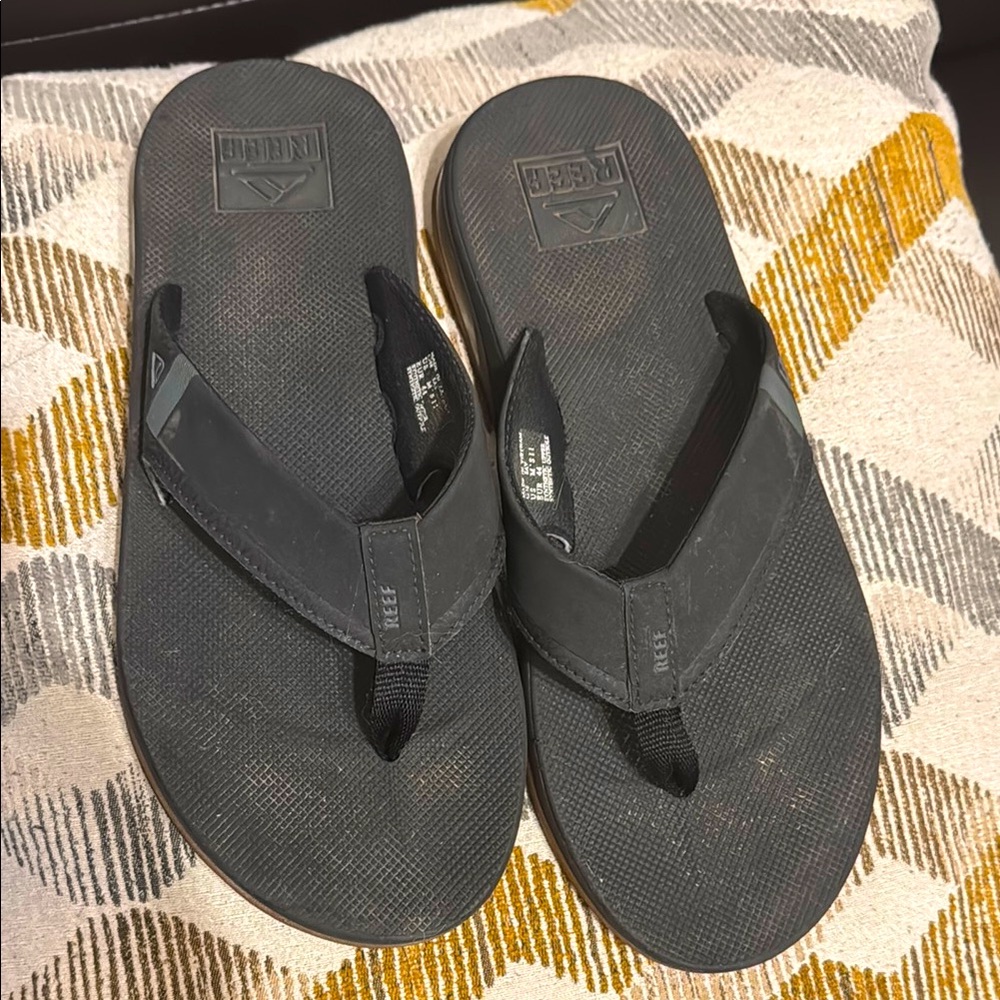 Reef Men’s Fanning Black Sandals Flip Flops